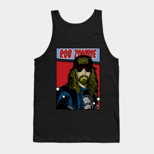 Rob Zombie Pop Art Comic Style Tank Top